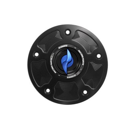 TANK FILLER CAP ACCOSSATO FC112 FOR KAWASAKI MOTORBIKES WITH QUICK RELEASE MACHINED FROM BILLET ALUMINIUM RDEČ