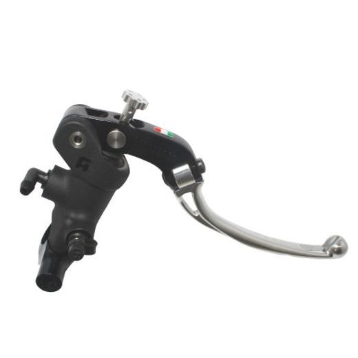 RADIAL BRAKE MASTER CYLINDER ACCOSSATO 19 X 20 WITH FOLDING LEVER,SILVER