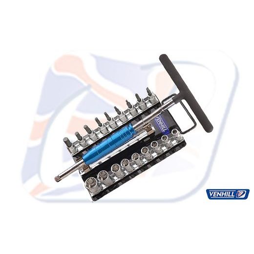ROTATING T-DRIVER TOOL SET VENHILL VT45