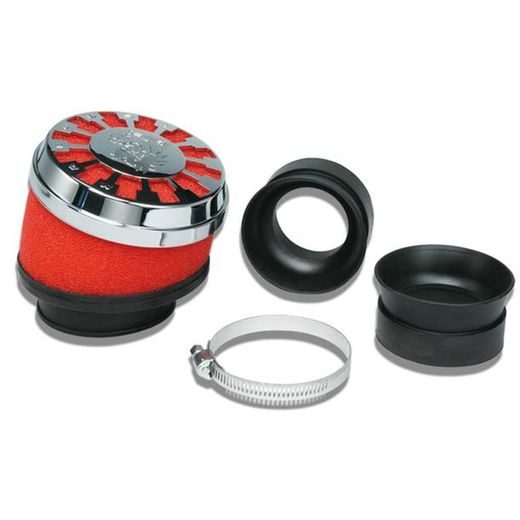 MALOSSI 0411505 RDEČI FILTER ZRAČNI FILTER E13 Ø60 UPLINJAČ. DELL'ORTO PHBL 24