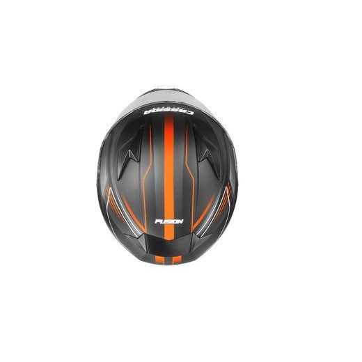INTEGRALNA ČELADA CASSIDA APEX FUSION BLACK MATT/ ORANGE/ WHITE S