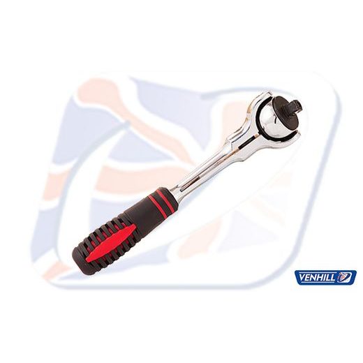 1/4" SQUARE DRIVE SWIVE RATCHET HANDLE VENHILL VT74