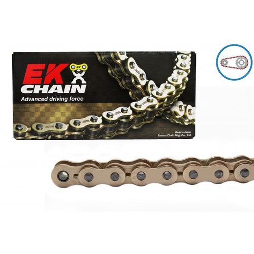 VERIŽNI SET EK - ZLAT CHAIN 525 MVXZ, X-RING (X, NX, QX, XS), CHK FRONT SPROCKET JT CHK RUBBER CUSHIONED, CHK REAR SPROCKET JT ZA KTM ADVENTURE 1050 2015-2016