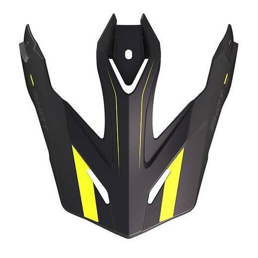 HELMET PEAK SHOT TREK RALLY A08-21E3-B01 BLACK / NEON YELLOW MATT