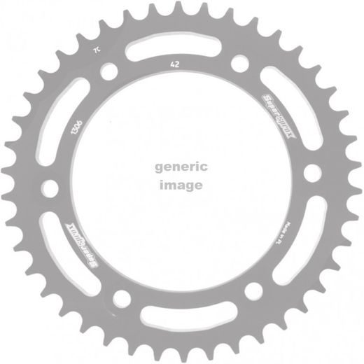 REAR ALU SPROCKET SUPERSPROX RAL-1306:43-BLK ČRNA 43T, 530