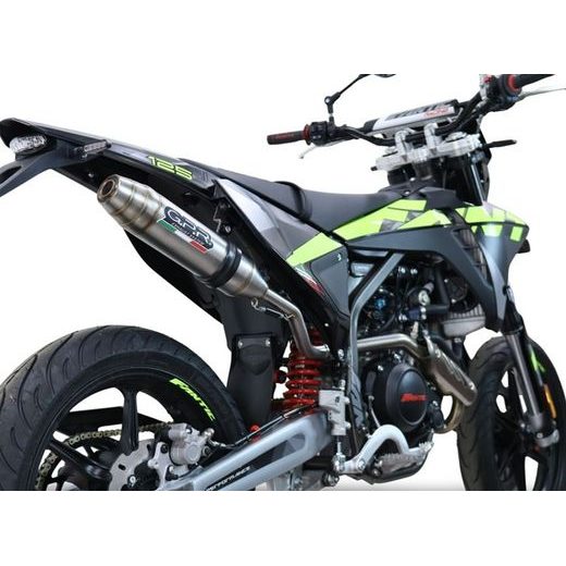 SLIP-ON EXHAUST GPR DEEPTONE INOX FN.4.CAT.DE BRUSHED STAINLESS STEEL INCLUDING REMOVABLE DB KILLER, LINK PIPE AND CATALYST