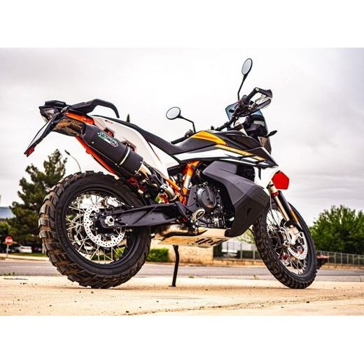 SLIP-ON EXHAUST GPR FURORE NERO KT.105.2.RACE.FUNE MATTE BLACK INCLUDING LINK PIPE