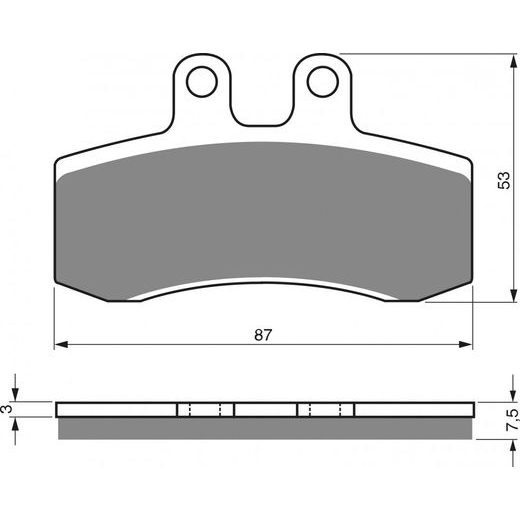 ZAVORNE OBLOGE GOLDFREN 105 AD OFF-ROAD FRONT