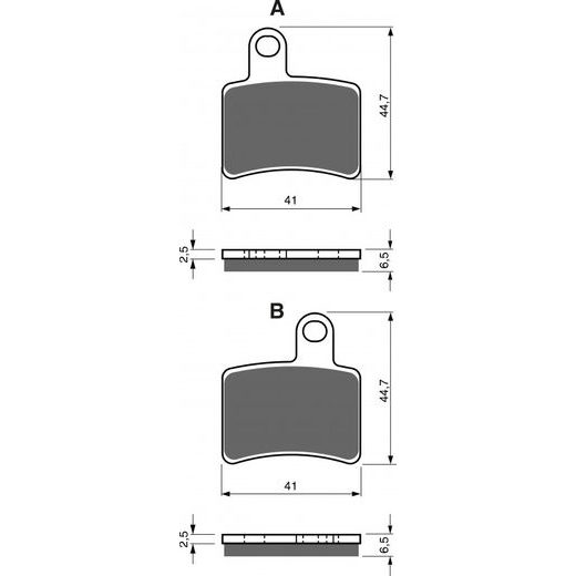 ZAVORNE OBLOGE GOLDFREN 228 S33 OFF-ROAD REAR