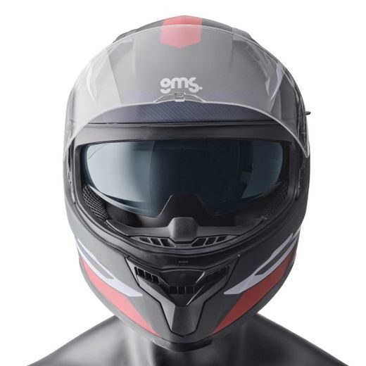 INTEGRALNA ČELADA GMS VELOX ZG12601 GRAPHIC MATT BLACK-RED-WHITE L