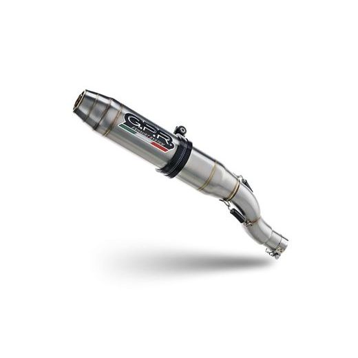 SLIP-ON EXHAUST GPR DEEPTONE E5.S.193.DE BRUSHED STAINLESS STEEL INCLUDING REMOVABLE DB KILLER AND LINK PIPE
