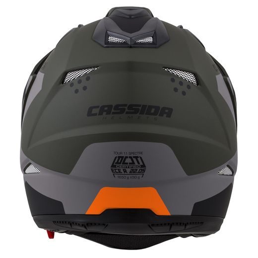 TOURING HELMET CASSIDA TOUR 1.1 SPECTRE MATT ARMY GREEN/ GREY/ ORANGE/ BLACK M