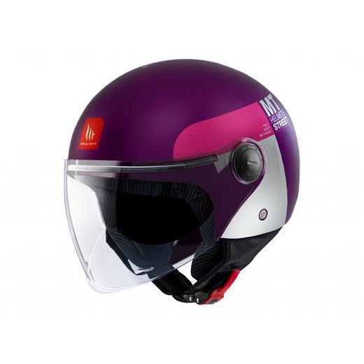 JET ČELADA MT HELMETS STREET S INBOARD C8 MATT BLUE XXS