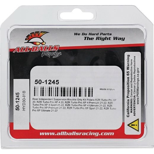 REAR INDEPENDENT SUSPENSION KNUCKLE ONLY KIT ALL BALLS RACING RIS50-1245