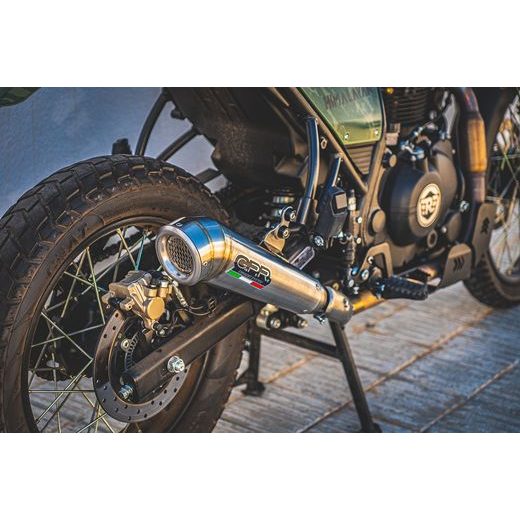 SLIP-ON EXHAUST GPR POWERCONE EVO E4.ROY.5.CAT.PCEV BRUSHED STAINLESS STEEL INCLUDING REMOVABLE DB KILLER, LINK PIPE AND CATALYST