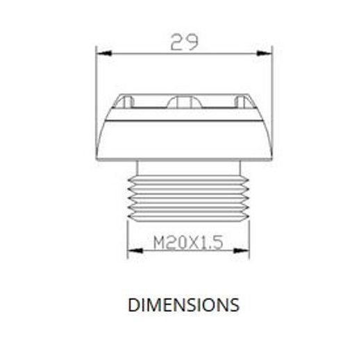 PLUG OIL CAP PUIG TRACK 20339V ZELENA