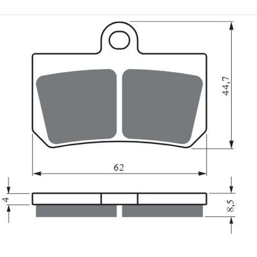 ZAVORNE OBLOGE GOLDFREN 417 AD OFF-ROAD FRONT