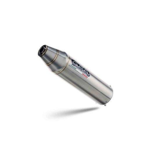 SLIP-ON EXHAUST GPR DEEPTONE ATV PO.5.2.DEATVCURV BRUSHED STAINLESS STEEL INCLUDING REMOVABLE DB KILLER AND LINK PIPE