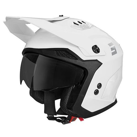 HELMET SHOT DROP SOLID A05-21OJ-A02-10 WHITE GLOSSY L