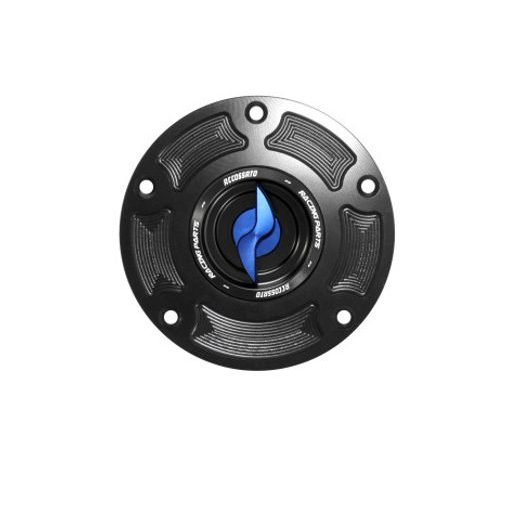 TANK FILLER CAP ACCOSSATO FC135 FOR DUCATI MOTORBIKES WITH QUICK RELEASE MACHINED FROM BILLET ALUMINIUM MODRA
