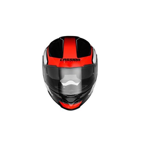 INTEGRALNA ČELADA CASSIDA APEX FUSION BLACK/ WHITE/ RED FLUO XL