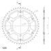 REAR SPROCKET SUPERSPROX STEALTH RST-486:43-GLD ZLATA 43T, 520