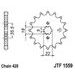 VERIŽNI SET EK - SREBRNA CHAIN 428 DEH, NON-SEALED, CHK FRONT SPROCKET JT, CHK REAR SPROCKET JT ZA YAMAHA YS 125 2017-2019