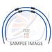 RACE FRONT BRAKE HOSE KIT VENHILL POWERHOSEPLUS DUC-9017FS-SB (2 CEVI V KOMPLETU) SOLID BLUE HOSES, STAINLESS STEEL FITTINGS