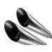 DUAL SLIP-ON EXHAUST GPR SHASH HD.1.1.SL POLISHED STAINLESS STEEL