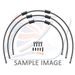 STANDARD FRONT BRAKE HOSE KIT VENHILL POWERHOSEPLUS YAM-8005FB-CB (3 CEVI V KOMPLETU) CARBON HOSES, BLACK FITTINGS