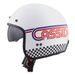 JET HELMET CASSIDA OXYGEN RONDO WHITE/ RED/ BLUE/ BLACK XS