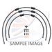 CROSSOVER FRONT BRAKE HOSE KIT VENHILL POWERHOSEPLUS YAM-8009FB-CB (3 CEVI V KOMPLETU) CARBON HOSES, BLACK FITTINGS