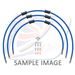 STANDARD FRONT BRAKE HOSE KIT VENHILL POWERHOSEPLUS HON-7001FS-SB (3 CEVI V KOMPLETU) SOLID BLUE HOSES, STAINLESS STEEL FITTINGS
