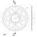 VERIŽNI SET EK - SREBRNA CHAIN 520 DEX, X-RING (X, NX, QX, XS), CHK FRONT SPROCKET SUPERSPROX, CHK REAR SPROCKET SUPERSPROX ZA APRILIA ETX 125 1999-2001