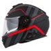 FULL FACE HELMET CASSIDA MODULO 2.0 PROFILE MATT BLACK/ GREY/ RED XS