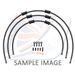 STANDARD FRONT BRAKE HOSE KIT VENHILL POWERHOSEPLUS SUZ-11005FB-BK (3 CEVI V KOMPLETU) BLACK HOSES, BLACK FITTINGS