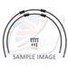 RACE FRONT BRAKE HOSE KIT VENHILL POWERHOSEPLUS YAM-7011FB-BK (2 CEVI V KOMPLETU) BLACK HOSES, BLACK FITTINGS