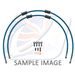RACE FRONT BRAKE HOSE KIT VENHILL POWERHOSEPLUS YAM-7005FB-TB (2 CEVI V KOMPLETU) TRANSLUCENT BLUE HOSES, BLACK FITTINGS