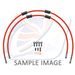RACE FRONT BRAKE HOSE KIT VENHILL POWERHOSEPLUS DUC-9014FB-RD (2 CEVI V KOMPLETU) RED HOSES, BLACK FITTINGS
