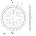 VERIŽNI SET D.I.D CHAIN - ZLAT CHAIN 530 VX, X-RING (X, NX, QX, XS), CHK FRONT SPROCKET JT CHK RUBBER CUSHIONED, CHK REAR SPROCKET SUPERSPROX ZA HONDA VF 750 F 1983-1984