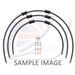 STANDARD FRONT BRAKE HOSE KIT VENHILL POWERHOSEPLUS DUC-7005FS-BK (3 CEVI V KOMPLETU) BLACK HOSES, STAINLESS STEEL FITTINGS
