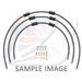 STANDARD FRONT BRAKE HOSE KIT VENHILL POWERHOSEPLUS YAM-8005FS-CB (3 CEVI V KOMPLETU) CARBON HOSES, STAINLESS STEEL FITTINGS