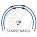 RACE FRONT BRAKE HOSE KIT VENHILL POWERHOSEPLUS DUC-10001FB-SB (2 CEVI V KOMPLETU) SOLID BLUE HOSES, BLACK FITTINGS