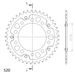 VERIŽNI SET D.I.D CHAIN - ZLAT CHAIN 520 ZVM-X, X-RING (X, NX, QX, XS), CHK FRONT SPROCKET JT, CHK REAR SPROCKET SUPERSPROX STEALTH ZA HONDA CB 500 X / XA 2013-2018