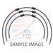 STANDARD FRONT BRAKE HOSE KIT VENHILL POWERHOSEPLUS YAM-8005F-CB (3 CEVI V KOMPLETU) CARBON HOSES, CHROMED FITTINGS