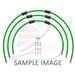 STANDARD FRONT BRAKE HOSE KIT VENHILL POWERHOSEPLUS SUZ-18002FS-GR (3 CEVI V KOMPLETU) GREEN HOSES, STAINLESS STEEL FITTINGS