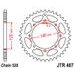 VERIŽNI SET EK - ČRN CHAIN 520 MVXZ, X-RING (X, NX, QX, XS), CHK FRONT SPROCKET JT CHK RUBBER CUSHIONED, CHK REAR SPROCKET JT ZA KAWASAKI KLR 650 1990-2018