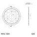 VERIŽNI SET D.I.D CHAIN - SREBRNA CHAIN 428 VX, X-RING (X, NX, QX, XS), CHK FRONT SPROCKET SUPERSPROX, CHK REAR SPROCKET SUPERSPROX ZA RIEJU NKD 125 NAKED 2005-2009