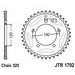 VERIŽNI SET D.I.D CHAIN - ZLAT CHAIN 525 VX, X-RING (X, NX, QX, XS), CHK FRONT SPROCKET JT, CHK REAR SPROCKET JT ZA TRIUMPH DAYTONA 650 2005
