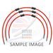 STANDARD FRONT BRAKE HOSE KIT VENHILL POWERHOSEPLUS DUC-9006F-RD (3 CEVI V KOMPLETU) RED HOSES, CHROMED FITTINGS